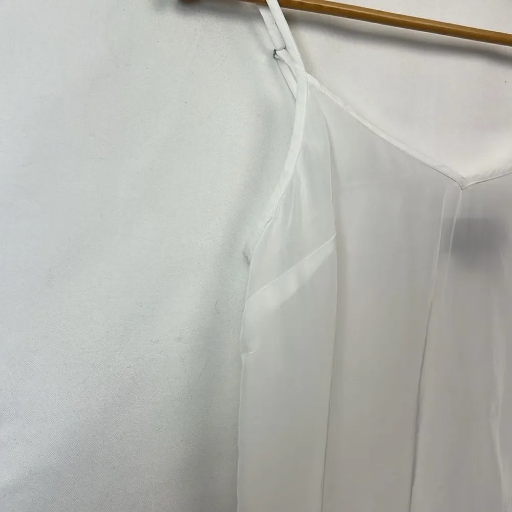 J. Crew Collection White Chemise slip vneck NWOT size 00